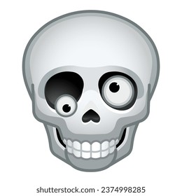 Simple bone skull Large size of emoji skull