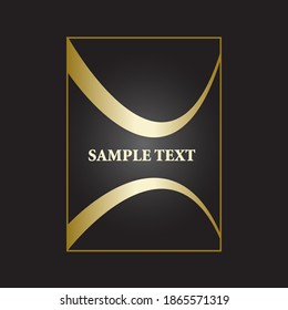 Simple book cover design vector template in two colors blend