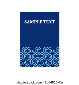 Simple book cover template vector design