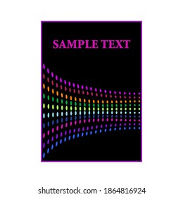 Simple book cover template vector design