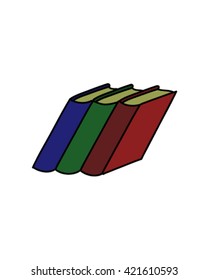 Simple book drawing vector art