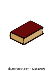 Simple book drawing vector art