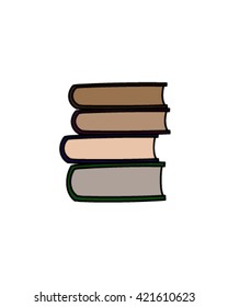 Simple book drawing vector art