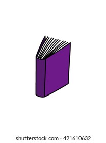 Simple book drawing vector art
