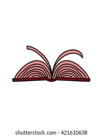 Simple book drawing vector art