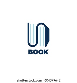 Simple Book Education Logo Symbol
