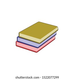 Simple Book Flat Design Vector