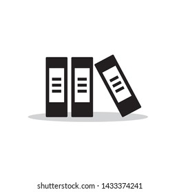 Simple book flat icon design vector