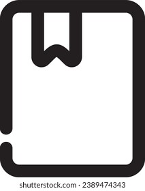 simple book icon in basic essential package