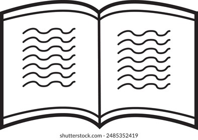a simple book icon for educational design needs
