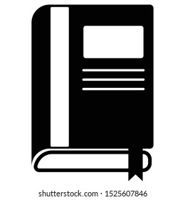 The simple book icon flat style for web design