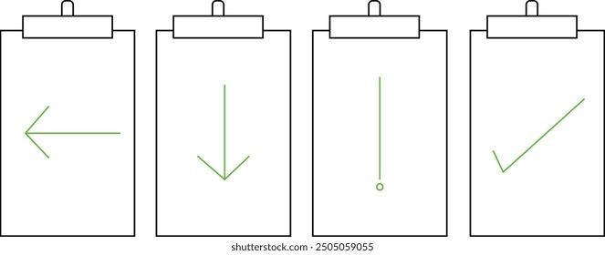 simple book icon, four different and good icons