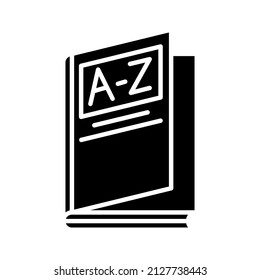 einfaches Buch-Symbol im Stil von Glyphos