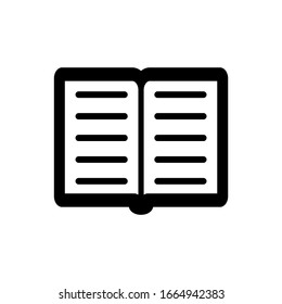diseño de ilustración de icono de libro simple