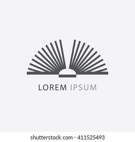 Simple book Icon isolated on white background. Vector black symbol.