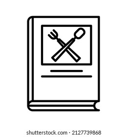 icono de libro simple en estilo de esquema