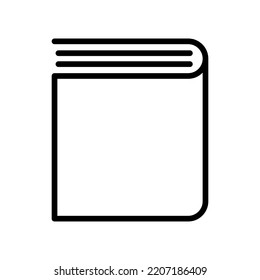 Simple book icon. Reading and textbook. Vector.