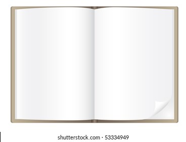 Simple book isolated on the white background