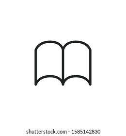 Simple book line icon. Stroke pictogram. Vector illustration isolated on a white background. Premium quality symbol. Vector sign for mobile app and web sites.