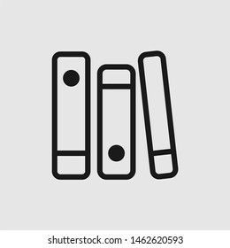 simple book lineart icon vector clip art flat design object
