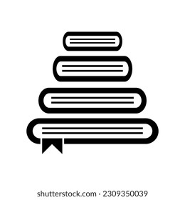 un sencillo logotipo de libro es perfecto para una biblioteca u otro material de escritorio