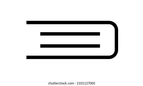 Einfache Buchumriss-Symboldesign, Vektorvorlage. Symbol der Schulbibliothek.