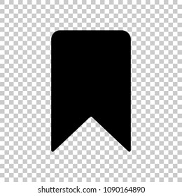 simple bookmark icon. On transparent background.