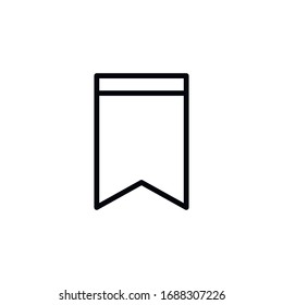 Icono de línea de marcador simple. Pictograma de trazo. Ilustración vectorial aislada en un fondo blanco. Símbolo de calidad superior. Signo de vector para aplicaciones móviles y sitios web.
