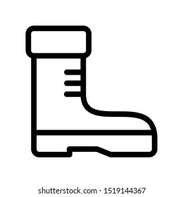 Simple boots icon vector illustration