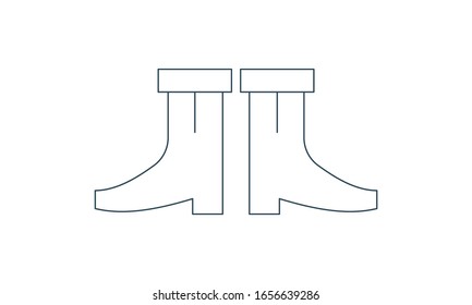 Einfache Boots Symbol Vektorillustration Illustration.