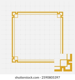 Simple border corner frame decoration