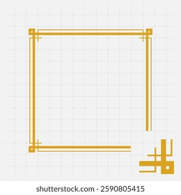 Simple border corner frame decoration