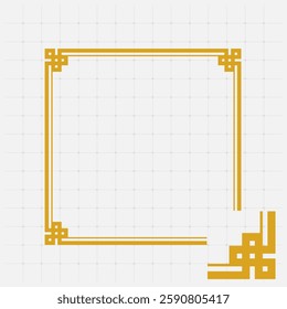 Simple border corner frame decoration
