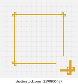 Simple border corner frame decoration