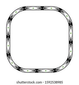 simple borders with abstract motifs, frames for text or calligraphy and banners. eliminated with isolated white background.