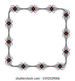 simple borders with abstract motifs, frames for text or calligraphy and banners. eliminated with isolated white background.