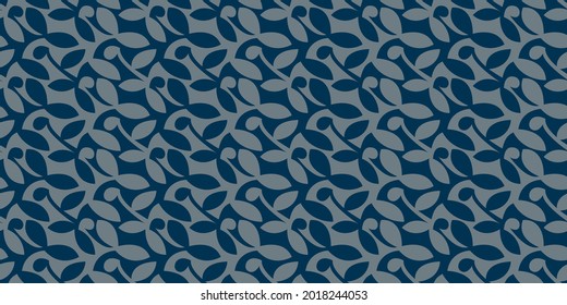 Simple botanical background. Seamless pattern.Vector. 
