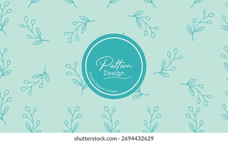 Diseño botánico simple con flores suaves
