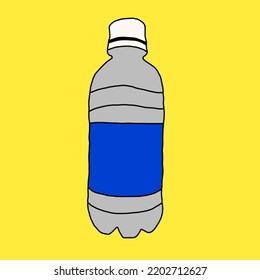 simple bottle drink vector image