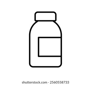 Simple bottle icon illustration vector