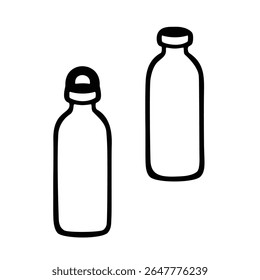 Simple bottle image illustration material