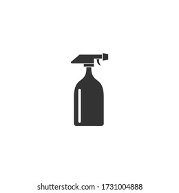 Simple bottle spray icon flat design.