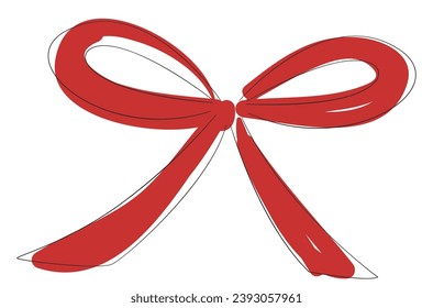 simple bow as a gift decoration
