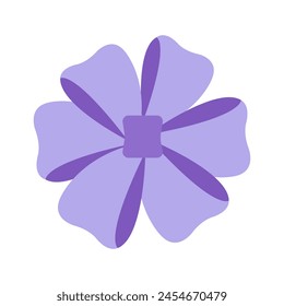 Simple bow icon in trendy flat style isolated on white background. Blue ribbon symbol for your website design, logo, app, UI. Vector illustration in doodle style EPS10