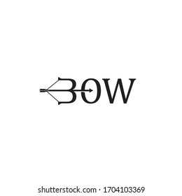 a simple Bow wordmark logo design