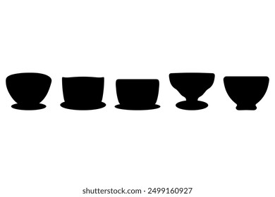 Simple bowl icon design. Tableware flat design