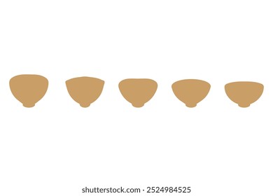 Simple bowl icon design. Tableware flat design