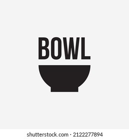 Ideas de diseño del logotipo del Bowl simple