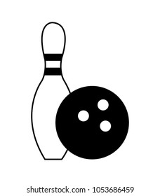 Simple bowling pin icon