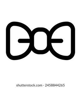 Simple Bowtie icon. The icon can be used for websites, print templates, presentation templates, illustrations, etc